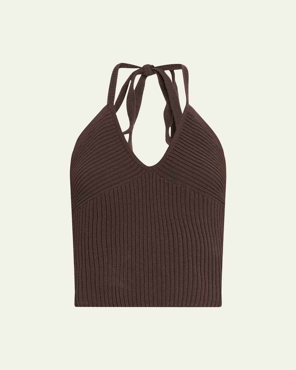 Tie Halter Sweater